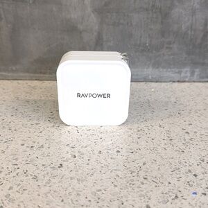 RAVPOWER 90W GaN Tech Wall Charger Dual USB-C.